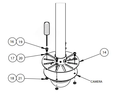 B-TECH-BT5963-CCTV-Ceiling-TV-Mount-10