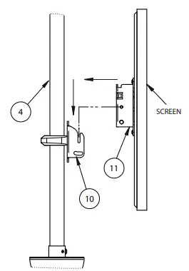 B-TECH-BT5963-CCTV-Ceiling-TV-Mount-12