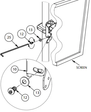 B-TECH-BT5963-CCTV-Ceiling-TV-Mount-13