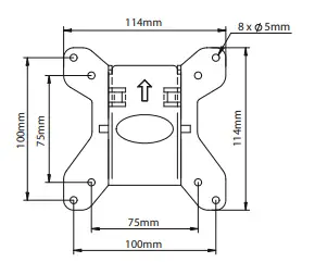 B-TECH-BT5963-CCTV-Ceiling-TV-Mount-15