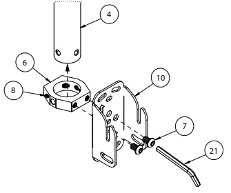 B-TECH-BT5963-CCTV-Ceiling-TV-Mount-7