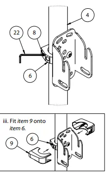 B-TECH-BT5963-CCTV-Ceiling-TV-Mount-8
