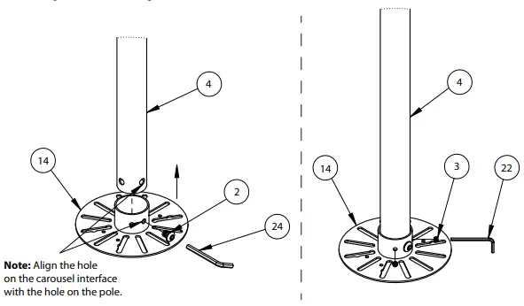 B-TECH-BT5963-CCTV-Ceiling-TV-Mount-9