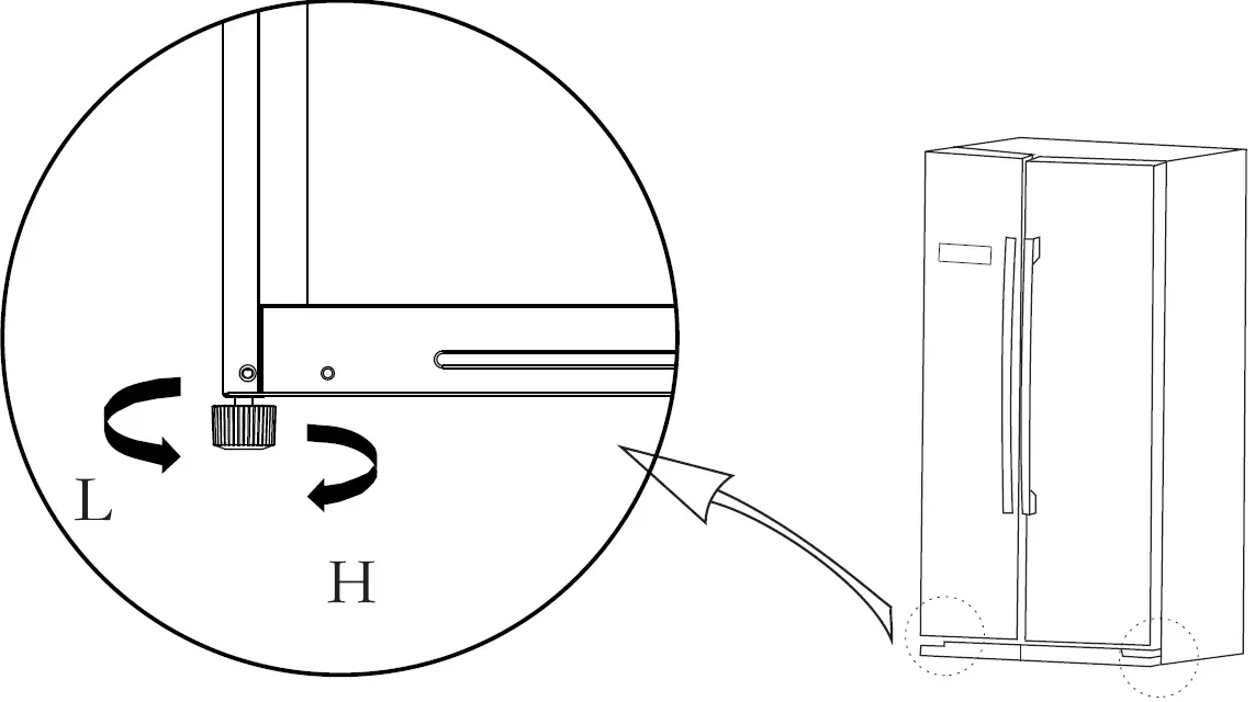 Midea HC-689WEN SS Side by Side Refrigerator 16