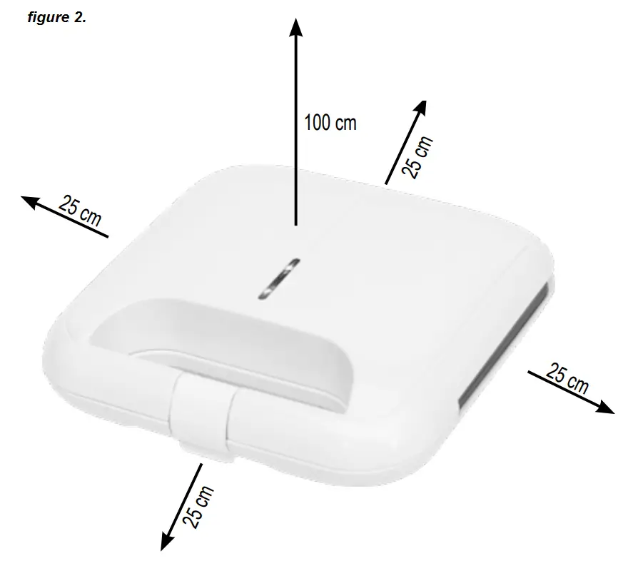 HG SZ 03 Sandwich Toaster 750W Dimensions