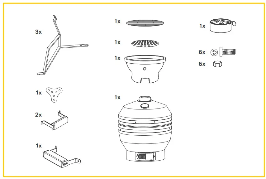 Maxima 09378000 Premium Kamado Grill Ø 13 inch 33 cm - figure 1