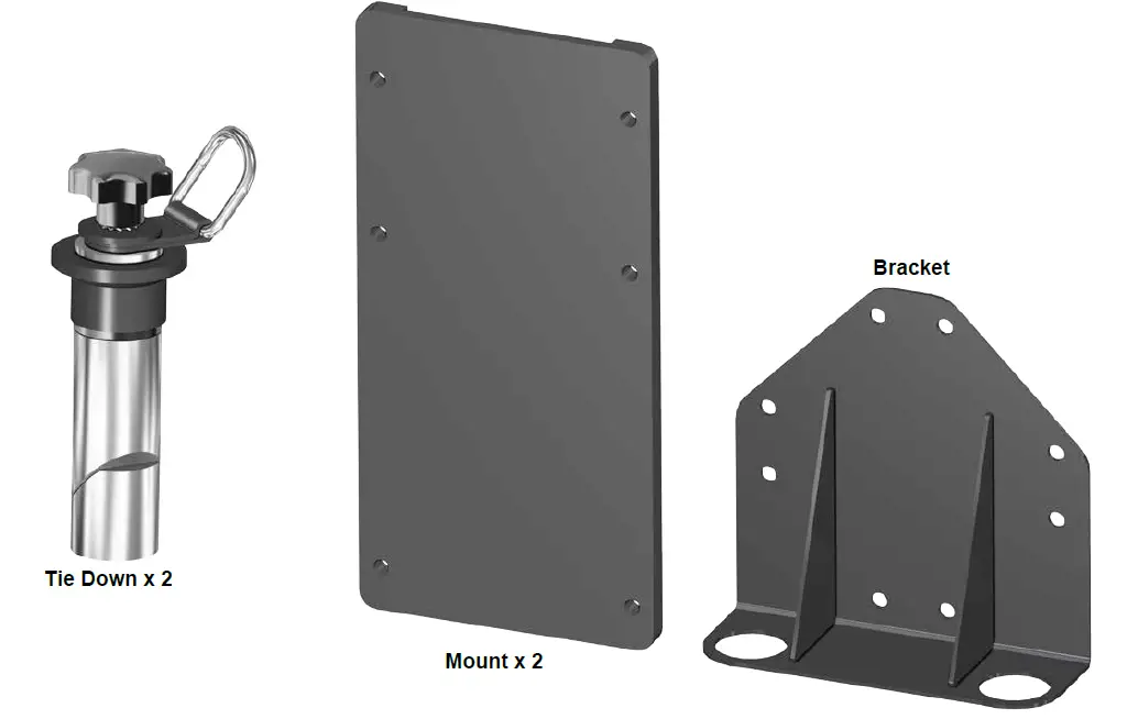 SUPERATV CM-P-RAN1K-01 Chainsaw Mount for Polaris Ranger XP 1000 fig (1)