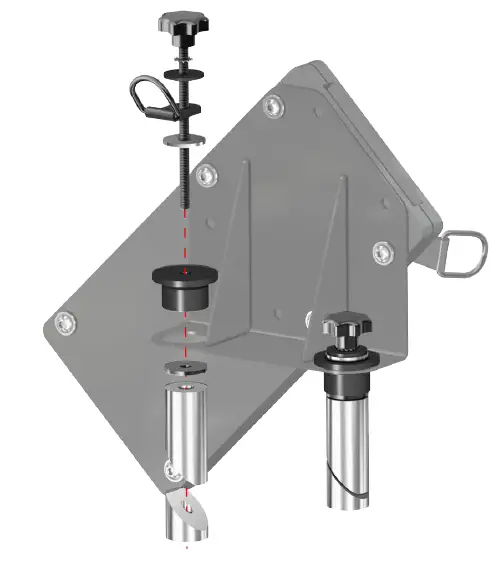 SUPERATV CM-P-RAN1K-01 Chainsaw Mount for Polaris Ranger XP 1000 fig (4)