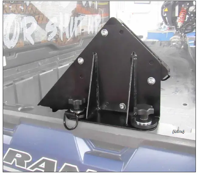 SUPERATV CM-P-RAN1K-01 Chainsaw Mount for Polaris Ranger XP 1000 fig (5)