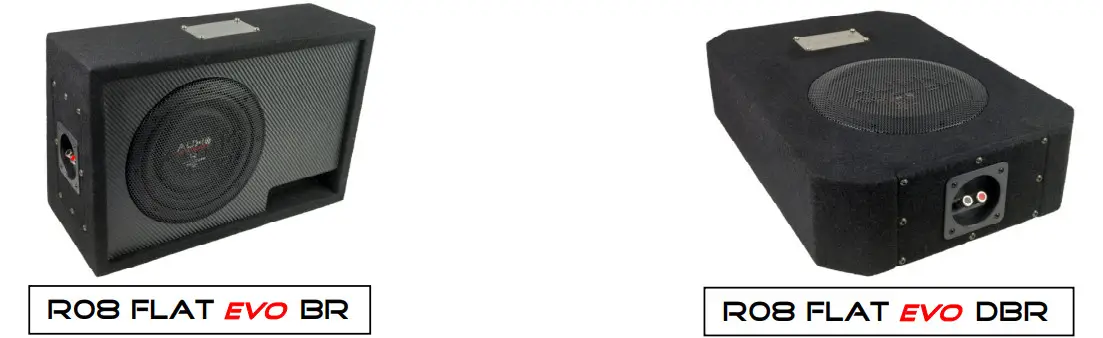 AUDIO SYSTEM R08 FLAT EVo BR Active Evo - 8 Inch Vented Active Subwoofer