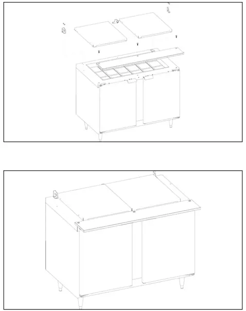 Traulsen UPT279-L 27 Inch 1 Left Hinged Door Refrigerated Sandwich Prep Table - 4