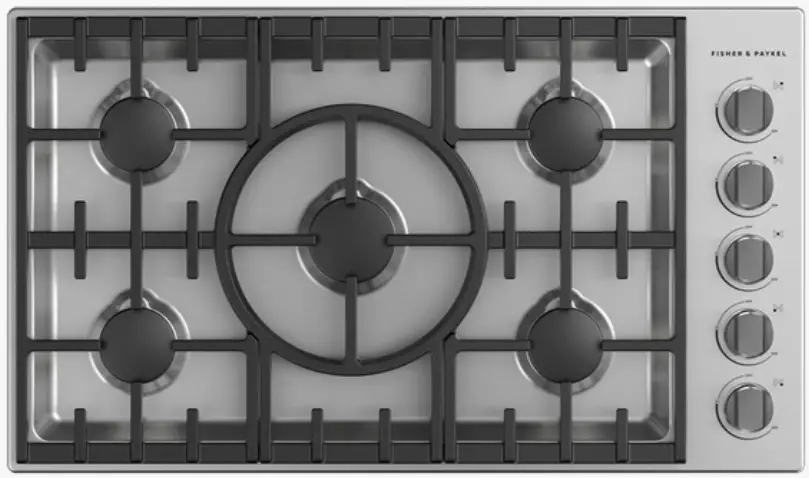 FISHER PAYKEL CDV3-365H-L 36 Inch Gas Cooktop LPG