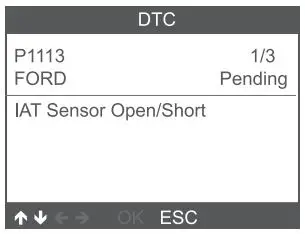 AUTOPHIX 5150 Car Auto Code Reader User Manual - View DTCs and their definitions on screen