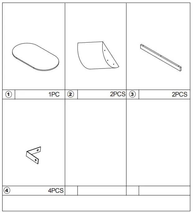 kmart 43030002 Archer Coffee Table -SAFE LOAD 4