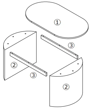 kmart 43030002 Archer Coffee Table -SAFE LOAD
