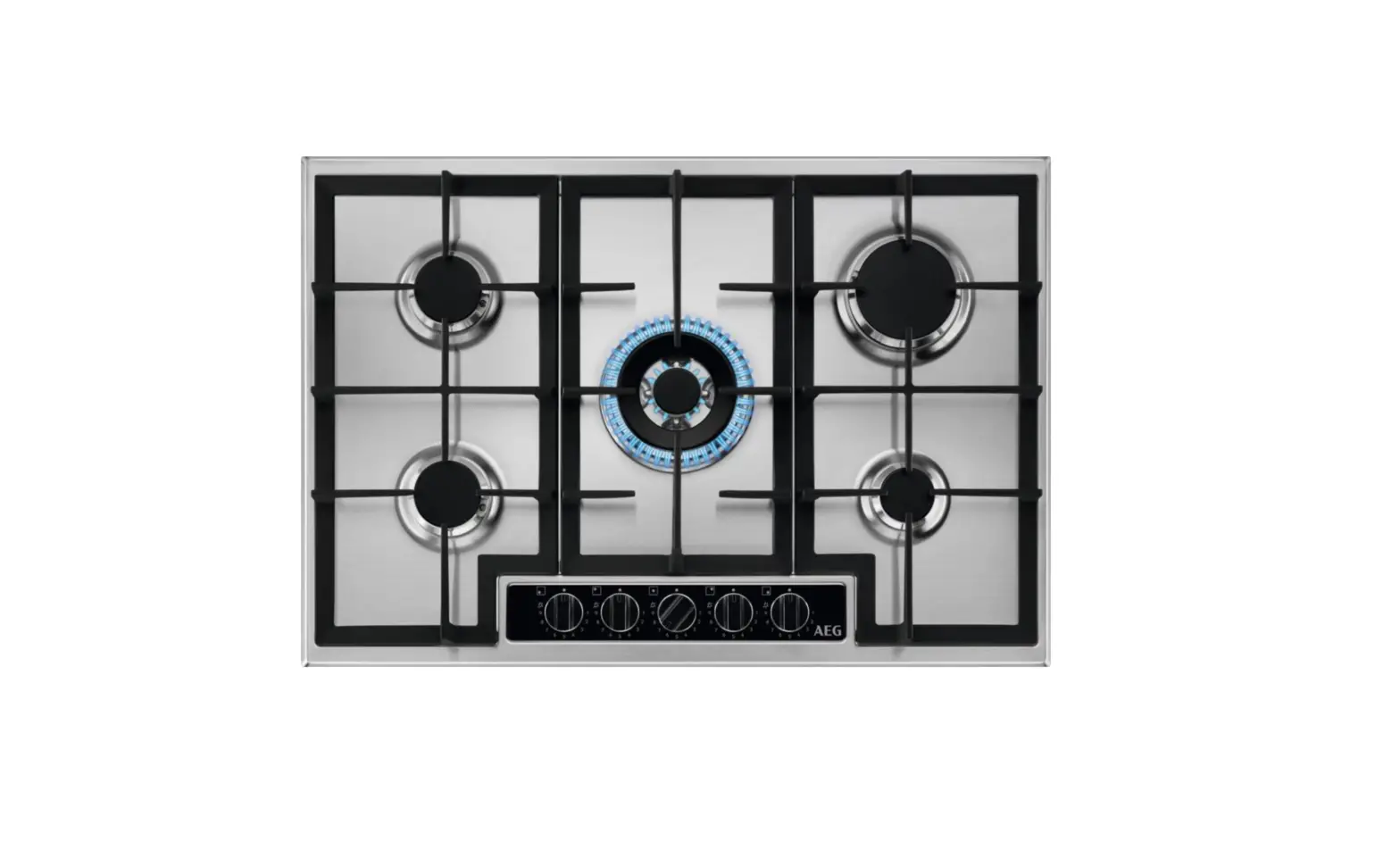 Aeg Hgb75420ym 5 Burner Gas Hob User Manual