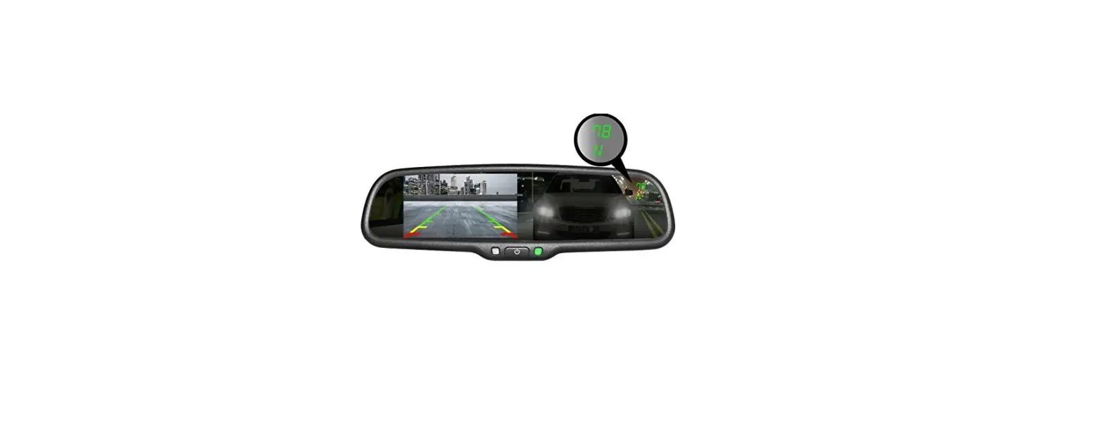 Boyo Vtm43tc Oe Style 4.3 Inch Rear View Mirror Monitor With Compass Temperature User Manual