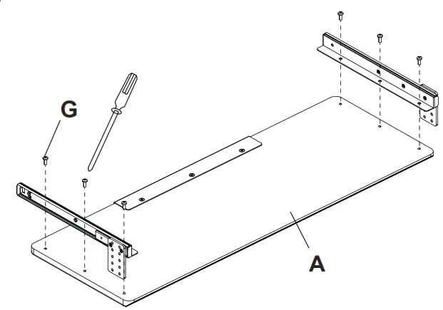 VIVO MOUNT KB05HA Light Wood or White Clamp on Height Adjustable Keyboard Tray - FIG3