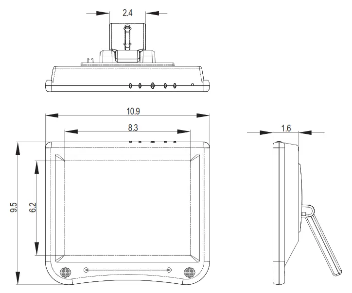 GViSiON 10.4Inch Resistive Touch Monitor - fig