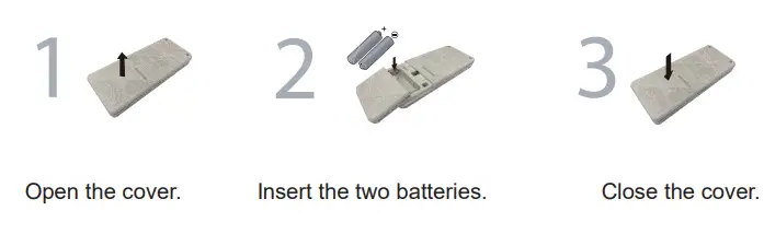 Panasonic CW-HZ70ZA Room Air Conditioner - INSERT BATTERIES