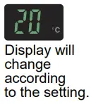 Panasonic CW-HZ70ZA Room Air Conditioner - TEMPERATURE2