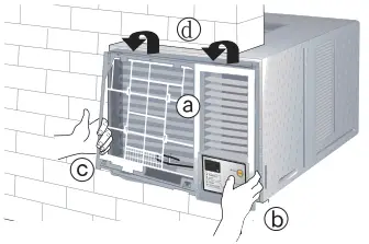Panasonic CW-HZ70ZA Room Air Conditioner - cabinet