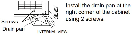 Panasonic CW-HZ70ZA Room Air Conditioner - drain pan
