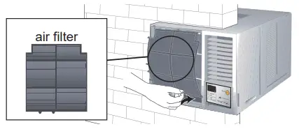 Panasonic CW-HZ70ZA Room Air Conditioner - holder