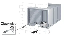 Panasonic CW-HZ70ZA Room Air Conditioner - locking bracket