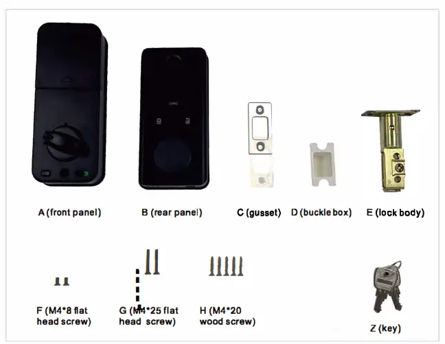 PULIDO DS01 Smart Lock - Fe