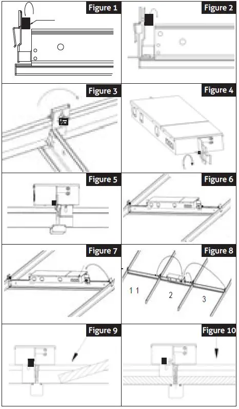 sunlite 88795-SU LED T-Grid Fixture-1