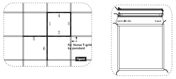 sunlite 88795-SU LED T-Grid Fixture-3
