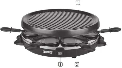 PRINCESS 01 162725 01 001 Gourmette - PARTS DESCRIPTION