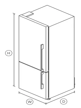 FISHER-and-PAYKEL-E402BLXFD4-381L-Freestanding-Refrigerator-Freezer-fig1