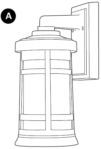 Harbor Breeze WL132MBK, WL132WW Wall Lantern 01