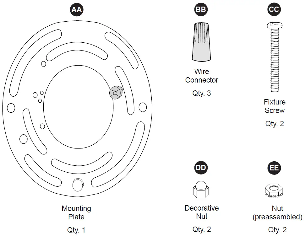Harbor Breeze WL132MBK, WL132WW Wall Lantern 02