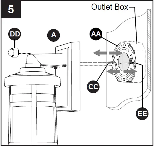 Harbor Breeze WL132MBK, WL132WW Wall Lantern 08