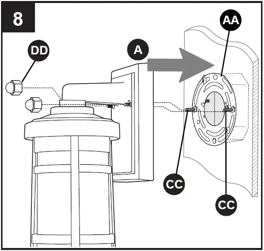 Harbor Breeze WL132MBK, WL132WW Wall Lantern 14