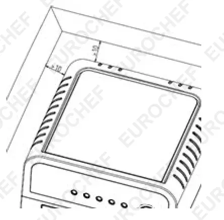 EuroChef EU-AF25 Digital Control Air Fryer - Set up 1
