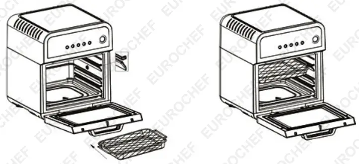 EuroChef EU-AF25 Digital Control Air Fryer - Set up 4