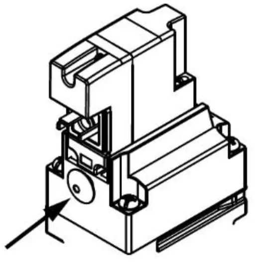 SMC VO5746E Series 3 Port Solenoid Valve Modular Type and Residual Pressure Release Valve - Non-locking push type (Manual)