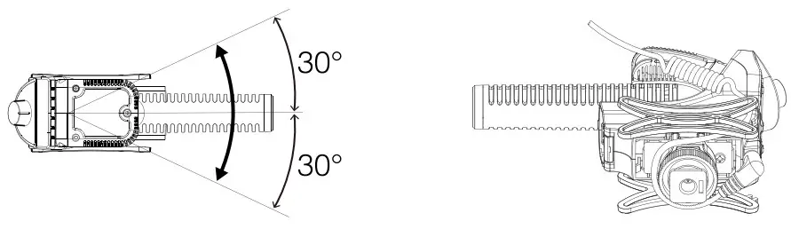 AZDEN SMX-30V Stereo Mono Mixable Video Microphone -Shock Mount