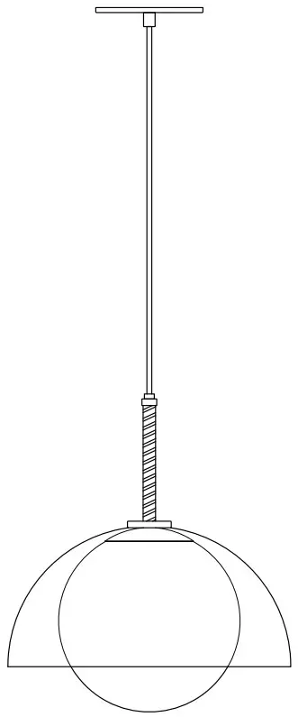 Chapeau SM21303 14 Inch Wide LED Pendant