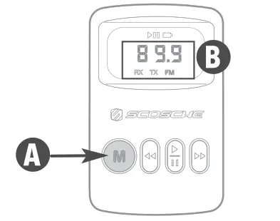 SCOSCHE BTTRFM Mini Wireless Bluetooth Audio FM Transmitter - Figure 1