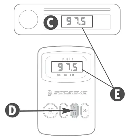 SCOSCHE BTTRFM Mini Wireless Bluetooth Audio FM Transmitter - Figure 2