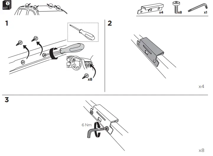 THULE-186-30-Montagekit-Flush-Rail-Instruction-fig-3