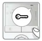 SIEMENS RDG110U Room Thermostat Instruction Manual - Button lock