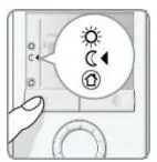 SIEMENS RDG110U Room Thermostat Instruction Manual - Selecting Economy mode
