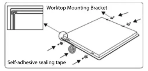 Omega Cooktop OCC64KZTGG - Installation of the Hob 2