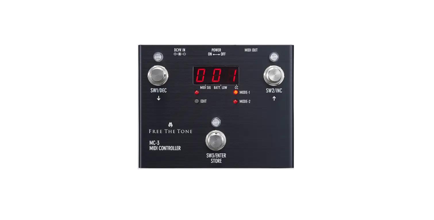 Free The One Mc-3 Midi Controller Owner's Manual